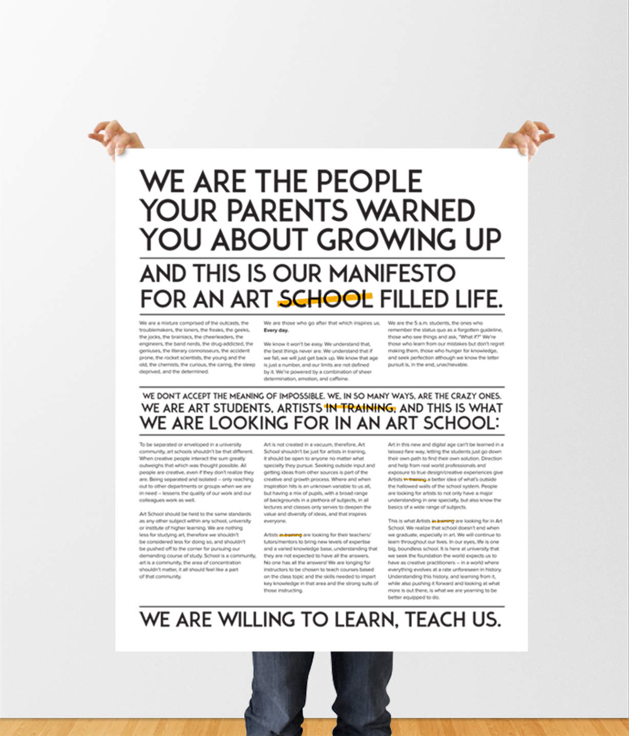 creative education manifesto